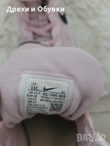 Розови маратонки NIKE 28 номер , снимка 3 - Детски маратонки - 52468174