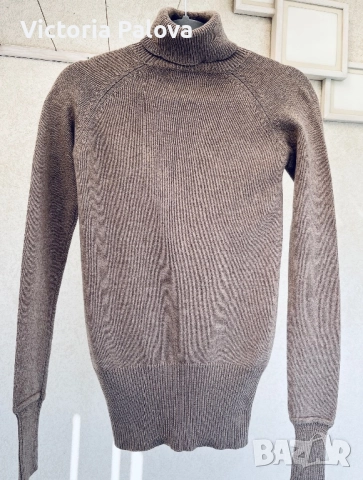 ZARA  базов поло пуловер 89% памук, снимка 2 - Блузи с дълъг ръкав и пуловери - 52473521