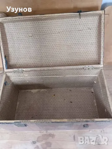 Стар дървен сандък-2 броя, снимка 4 - Колекции - 49962851