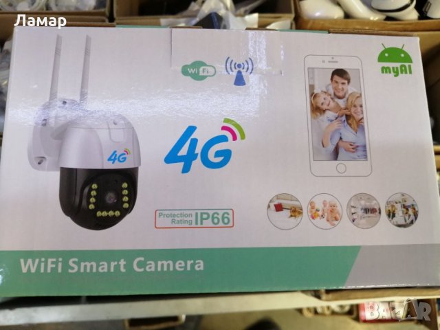 Безжична 4G камера 2MP FULL-HD работи с SIM СИМ карта интернет, мобилни данни от тел операторите LED, снимка 5 - HD камери - 35433454