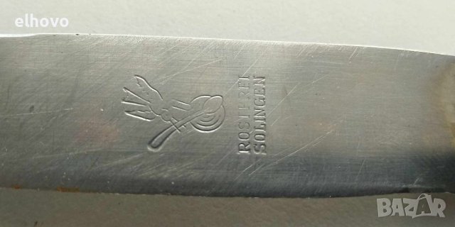 Стар трапезен нож ROSTFREI SOLINGEN, снимка 5 - Антикварни и старинни предмети - 42972436