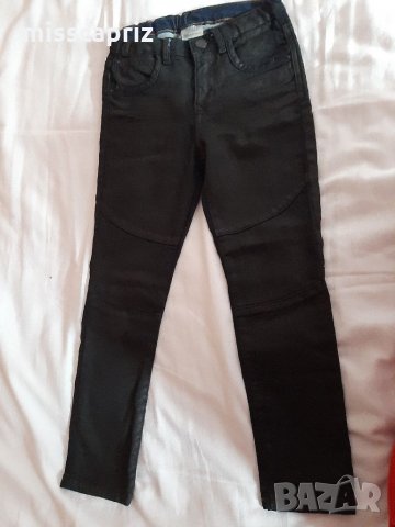 Черни промазани дънки , снимка 1 - Детски панталони и дънки - 33180755
