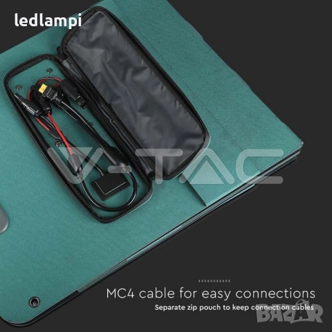 120W Портативен Сгъваем Соларен Панел, снимка 4 - Соларни лампи - 51701790