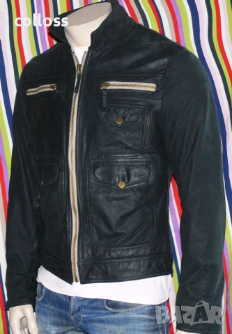 LEONARDO - яке естествена кожа S", снимка 2 - Якета - 52776644