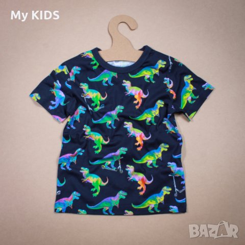 детска тениска / блуза Bluezoo динозаври  2-3 92 98, снимка 1 - Детски тениски и потници - 28330038