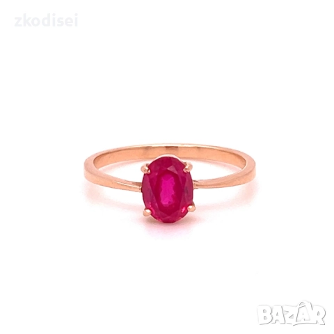 Златен дамски пръстен с рубин 2,22гр. размер:60 14кр. проба:585 модел:34912-3