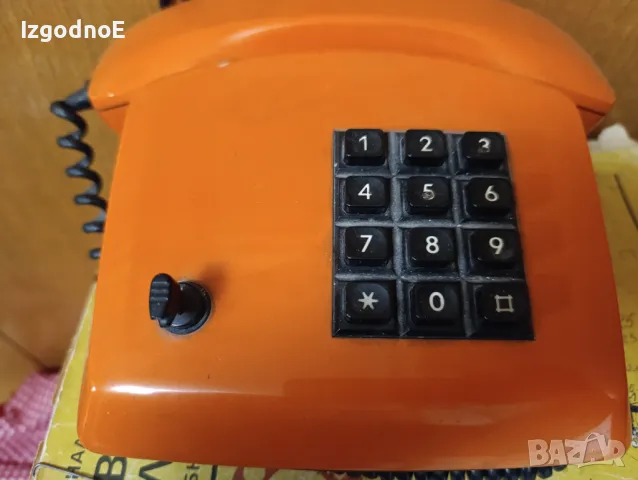 Работещ ретро телефон , снимка 3 - Стационарни телефони и факсове - 48273591