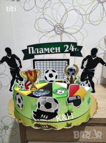 Картонена торта Футбол , снимка 1