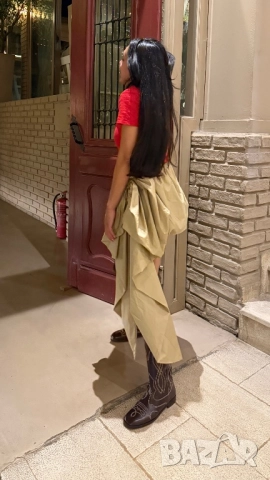 пола зара zara с панделка , снимка 3 - Поли - 52302178