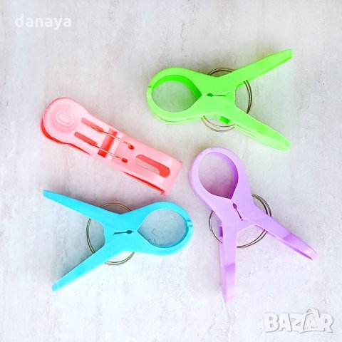 2093 Комплект големи щипки за плажна кърпа за шезлонг, олекотени завивки, снимка 9 - Къмпинг мебели - 32650814