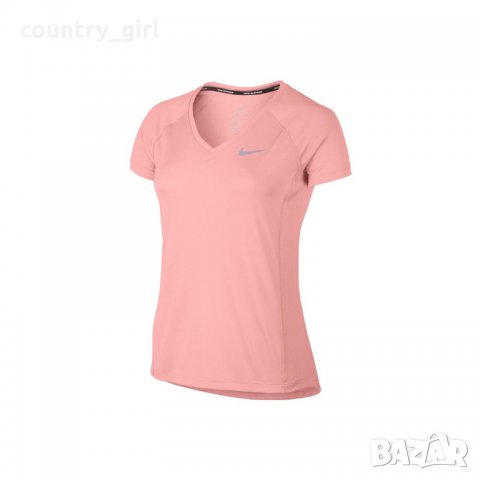 Nike Dry Miler Top V-Neck - страхотна дамска тениска КАТО НОВА, снимка 3 - Тениски - 28643953