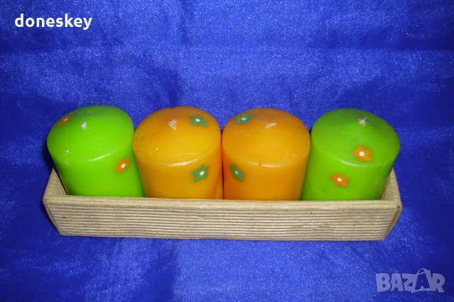 Свещи цилиндрични, снимка 3 - Декорация за дома - 34739602