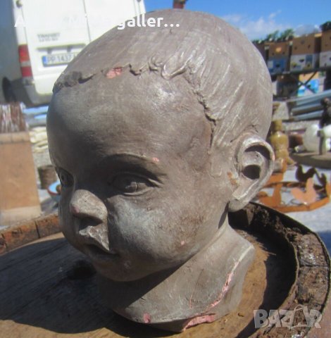 Бебе реалистична глава автор скулптура фигура пластика бюст, снимка 3 - Статуетки - 43448238