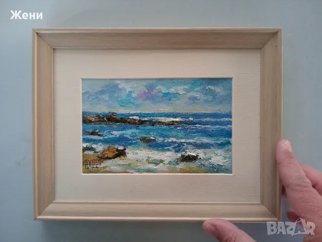 Малки маслени картини на Николай Ханзъров, снимка 15 - Картини - 47631641