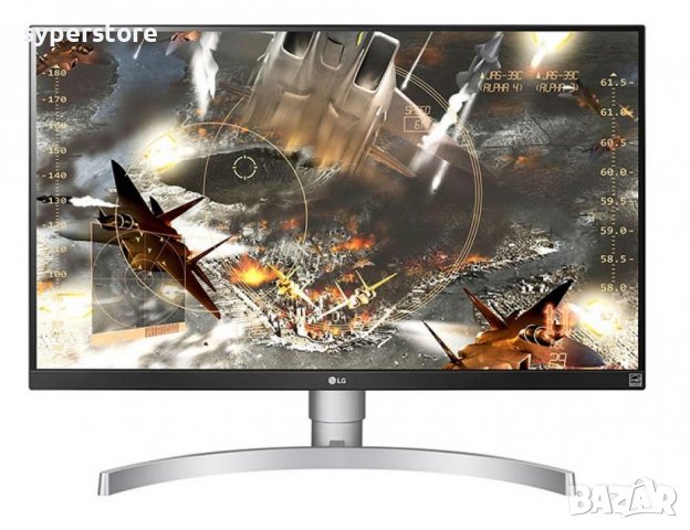 Монитор 27" LG 27UL550-W, геймърски монитор, LED 4K IPS 60Hz, SS300491