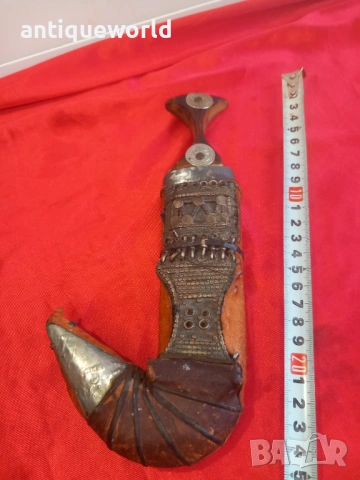 Рядка Дамска Йеменска Джамбия, Ханджар, Кама,Сребро, снимка 7 - Антикварни и старинни предмети - 53481441