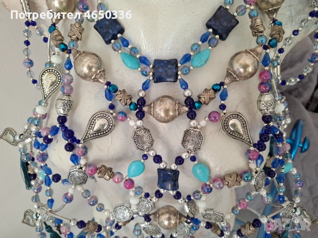 Много голямо етно колие за тяло, уникат, снимка 16 - Колиета, медальони, синджири - 52523756