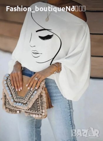 Уникален бял топ Бохемия  , снимка 8 - Блузи с дълъг ръкав и пуловери - 44078308