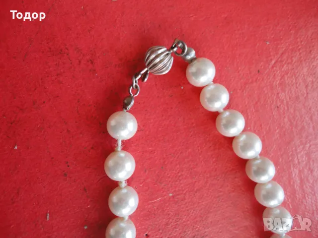 Колие гердан от перли 33, снимка 2 - Колиета, медальони, синджири - 49614086