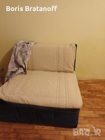 продавам разтегателен/фотьойл легло с желязна конструкция, снимка 3 - Спални и легла - 52495161