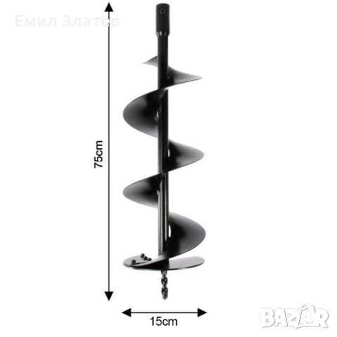 Бензинов свредел Тайга 74cc с комплект свредло 150 мм, снимка 5 - Други инструменти - 52615696