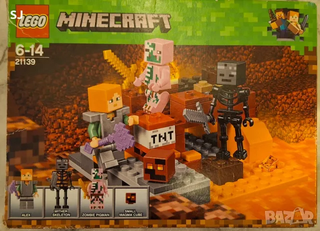 LEGO Minecraft 21139 The Nether fight, снимка 3 - Конструктори - 50313870