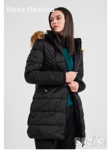 Geographical Norway Подплатена зимна парка Abeille с качулка Размер С-М, снимка 7 - Якета - 43381455