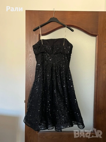 Официална къса черна рокля 40 размер, снимка 2 - Рокли - 53104244