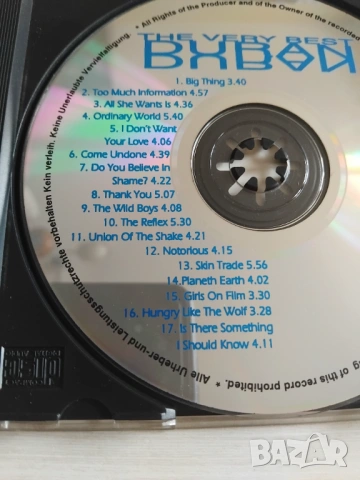 Duran Duran ‎– The Very Best - матричен диск музика, снимка 2 - CD дискове - 53178391