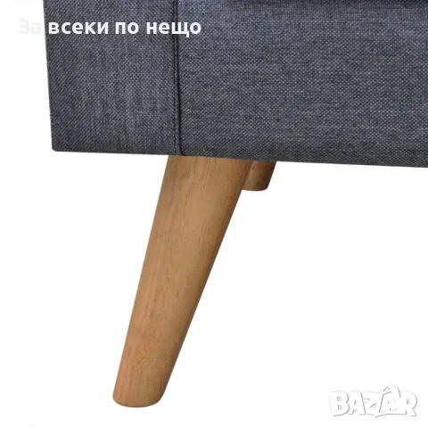 Двуместен Диван, Тапицерия От Плат, Тъмносив Код P501, снимка 2 - Дивани и мека мебел - 50263511