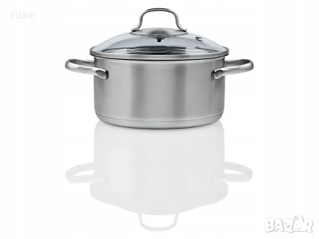 НОВИ! Комплект тенджери 5 части с капак неръждаема стомана ИНДУКЦИЯ, снимка 5 - Съдове за готвене - 49786209