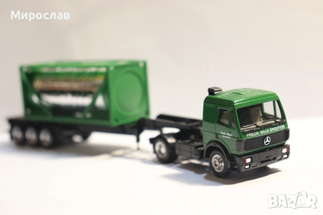 HERPA H0 1/87 MERCEDES ВЛЕКАЧ KАМИОН МОДЕЛ TIR ЦИСТЕРНА, снимка 5 - Колекции - 51145874