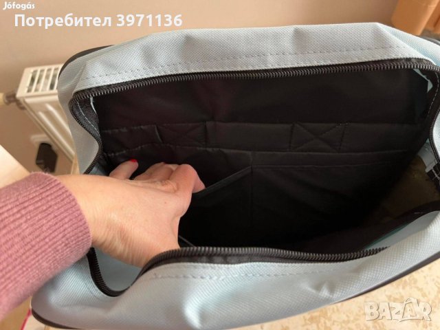 Раница Tupperware в цвят хаки и тюркоаз, снимка 4 - Раници - 44132683