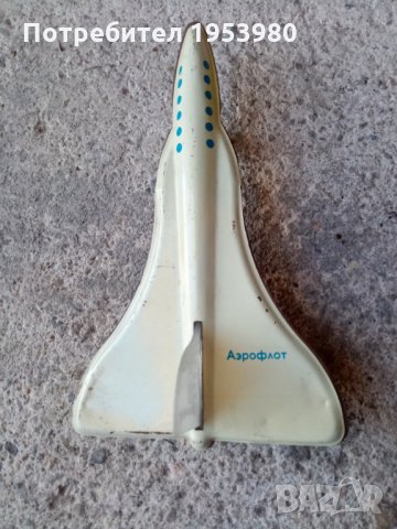 Старо метално самолетче Аерофлот, снимка 1