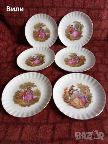 Десертни чинии с романтични мотиви