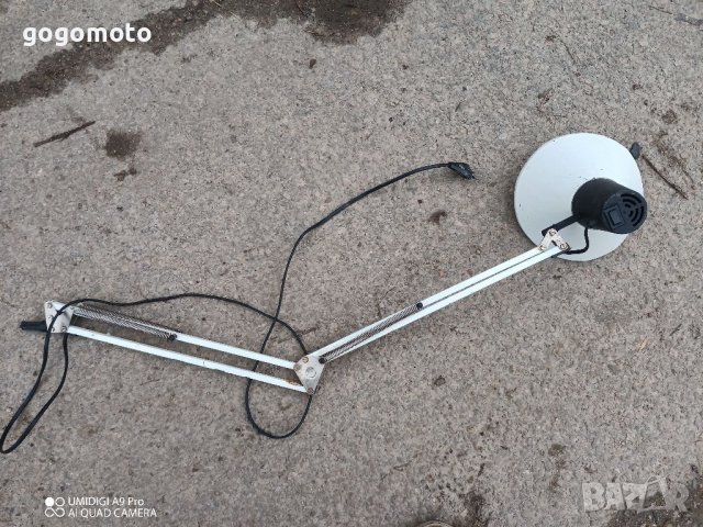Работна Лампа шарнирна,подвижна, Настолна лампа,за бюро,маса,тезгях,струг,със стяга за плот, снимка 7 - Други стоки за дома - 30213166
