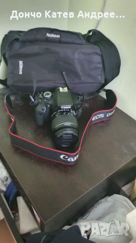 Продавам DSLR фотоапарат КАНОН EOS 600D +18 55III 18.0 EPx, снимка 9 - Фотоапарати - 33276476