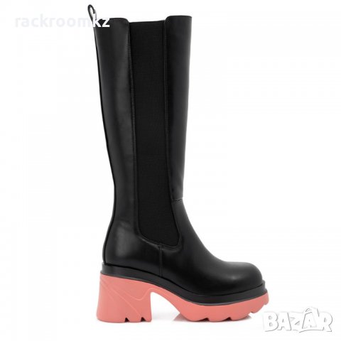 Дамски модни ботуши Queen Helena розова подметка, снимка 3 - Дамски ботуши - 38628191