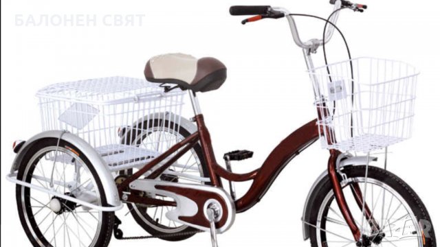 Нова, 7 скорости Градска Триколка Рикша, 20 цола, снимка 3 - Велосипеди - 33513464