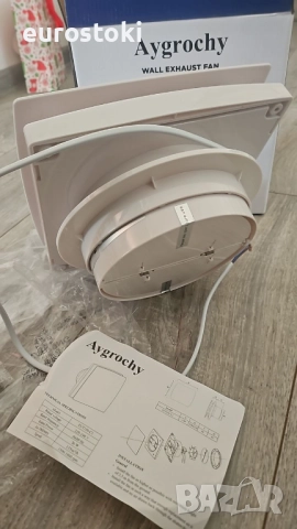 Aygrochy Безшумен абсорбатор за баня, 150 мм с анти-възвратна система, за кухня, баня, гараж, снимка 9 - Влагоабсорбатори и влагоуловители - 52134317
