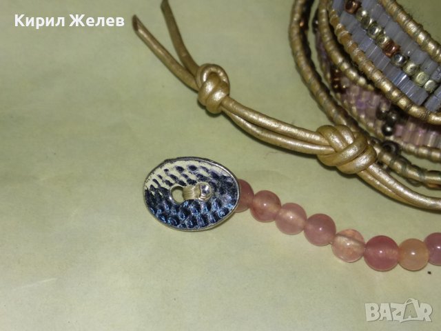 МОДНО КРАСИВО ДАМСКО ФИНО АРТ КОЛАНЧЕ с ПОЛУСКЪПОЦЕННИ КАМЪНИ и МЪНИСТА 34670, снимка 8 - Колани - 39177895