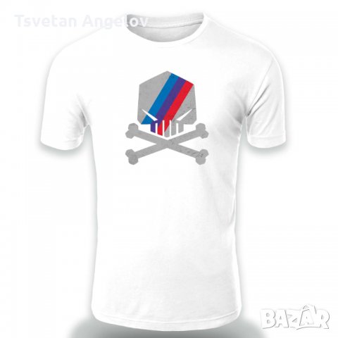 Мъжка тениска BMW Motorsport Power Skull, снимка 4 - Тениски - 32569516