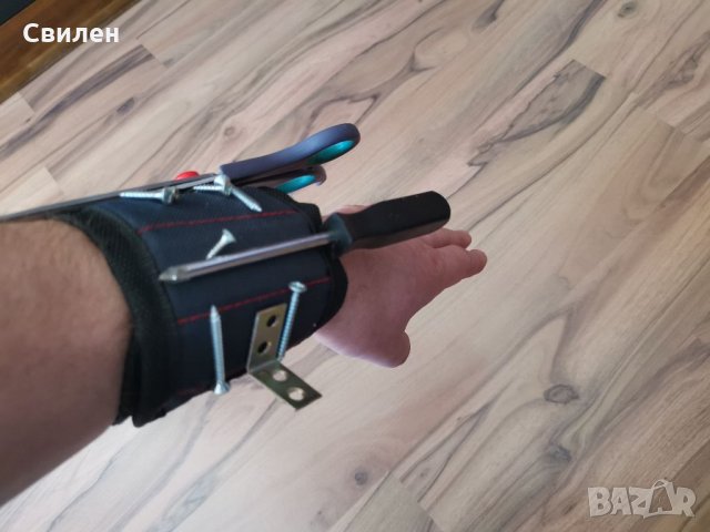 Магнитна гривна за инструменти с 5 магнита, снимка 3 - Други инструменти - 35453416