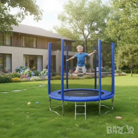 Батут с външна мрежа Jump 6ft (183 см), снимка 2 - Други - 53601548