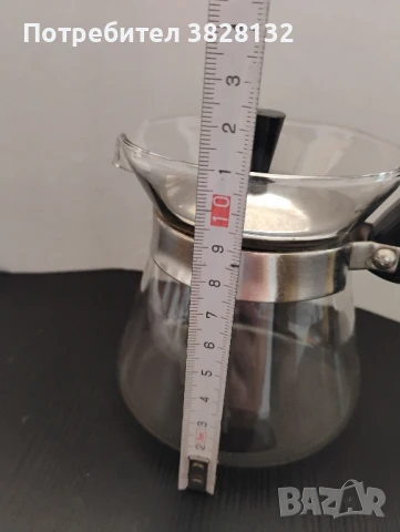 стъклена кафеварка или чайник, снимка 5 - Антикварни и старинни предмети - 50794293