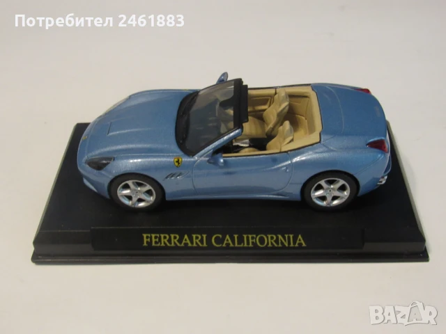 1/43 метална колекционерска количка Altaya/IXO Ferrari California. Новa