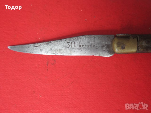 Страхотен френски нож Лагоиоле 19 век сойка , снимка 2 - Ножове - 38159741