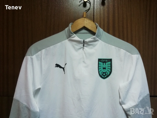 Austria Puma Österreich оригинално горнище блуза с 1/4 цип Австрия футбол спорт , снимка 4 - Спортни дрехи, екипи - 53056020