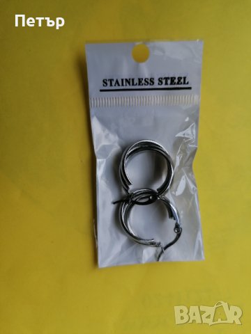 Продавам нови стоманени обеци ( stainless steel) , снимка 2 - Обеци - 37950693