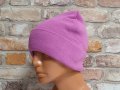 Нова зимна дамска/детска шапка в розов цвят, снимка 6